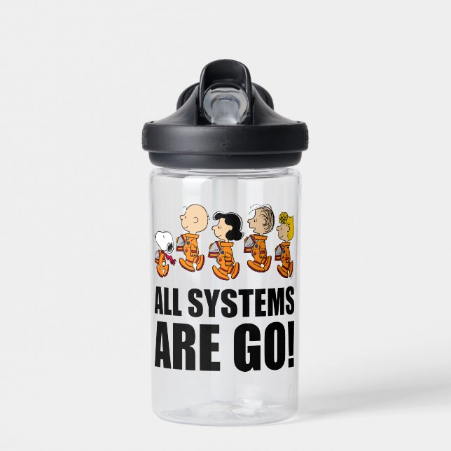 Peanuts | Space Water Bottle (Front)