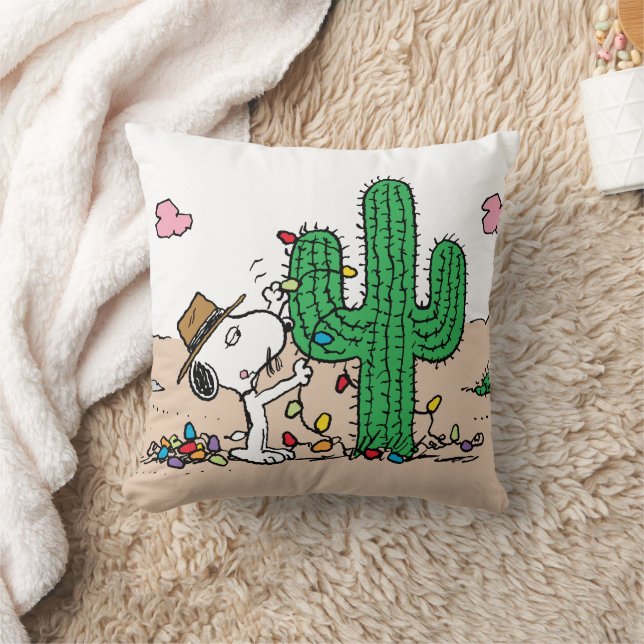 Peanuts | Spike Decorates for Christmas Cushion (Blanket)