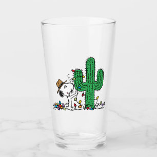 Peanuts   Spike Decorates for Christmas Glass