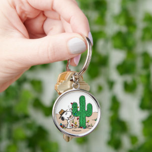 Peanuts   Spike Decorates for Christmas Key Ring