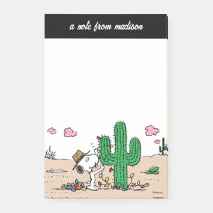 Peanuts   Spike Decorates for Christmas Post-it Notes