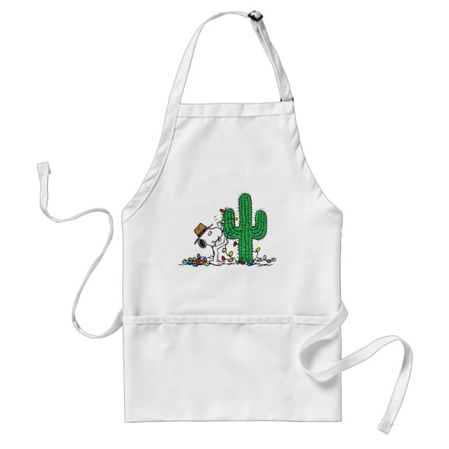 Peanuts | Spike Decorates for Christmas Standard Apron (Front)