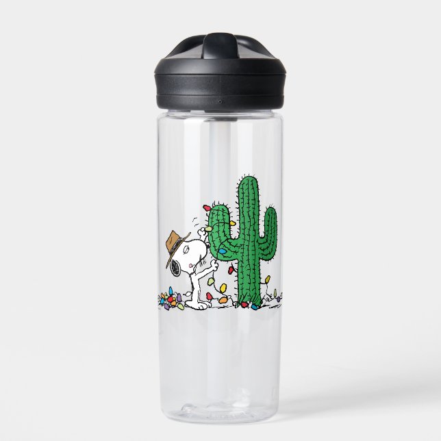 Peanuts | Spike Decorates for Christmas Water Bottle (Front)
