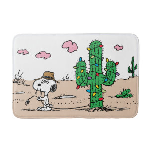Peanuts   Spike Decorates for the Holiday Bath Mat