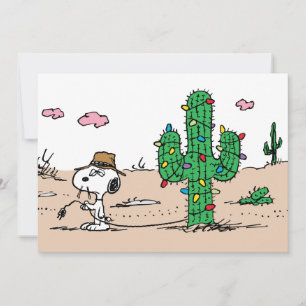 Peanuts   Spike Decorates for the Holiday Card