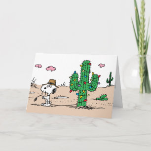 Peanuts   Spike Decorates for the Holiday Card