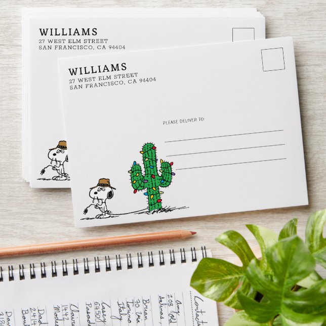 Peanuts | Spike Decorates for the Holiday Envelope (Stacked)