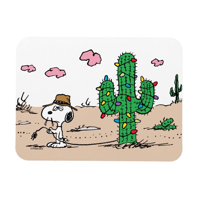 Peanuts | Spike Decorates for the Holiday Magnet (Horizontal)