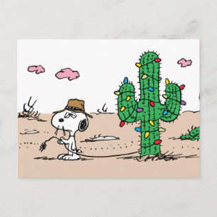 Peanuts   Spike Decorates for the Holiday Postcard