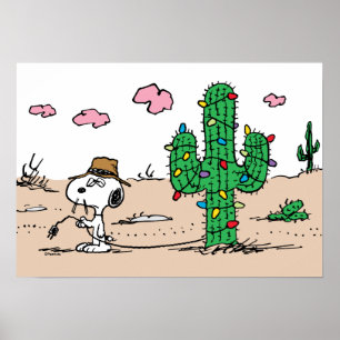 Peanuts   Spike Decorates for the Holiday Poster