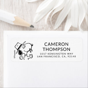 Peanuts   Spike Smiling Return Address Label