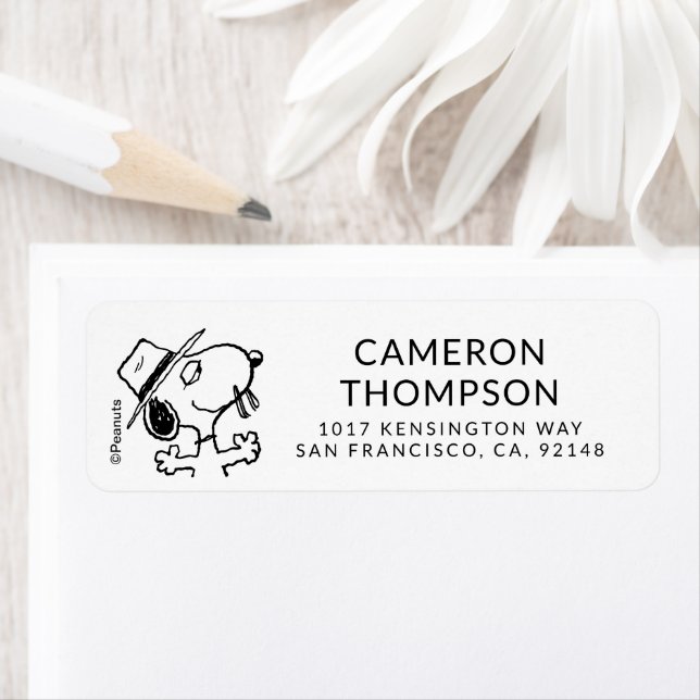 Peanuts | Spike Smiling Return Address Label (Insitu)