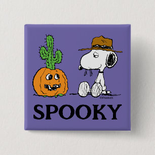 Peanuts   Spike's Desert Halloween 15 Cm Square Badge