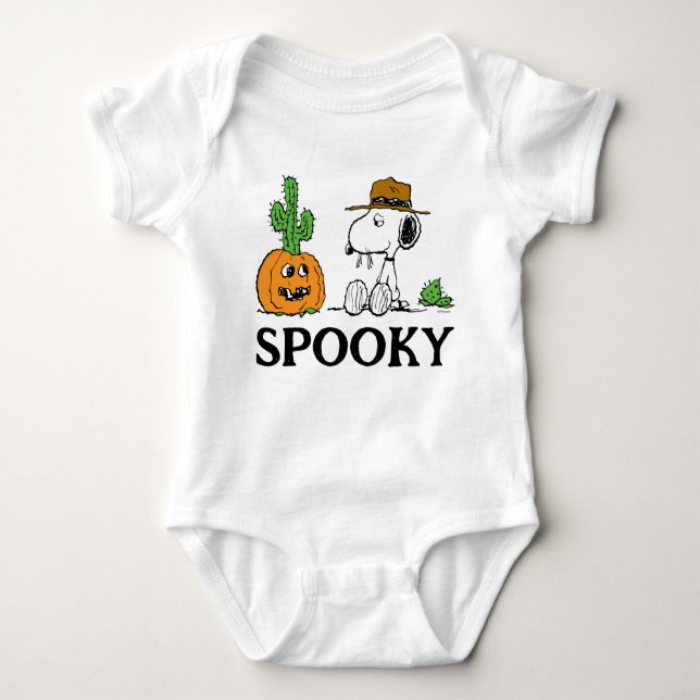 Peanuts | Spike's Desert Halloween Baby Bodysuit (Front)