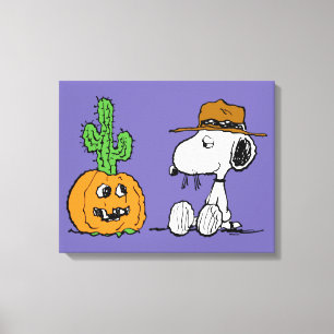Peanuts Spike's Desert Halloween Canvas Print