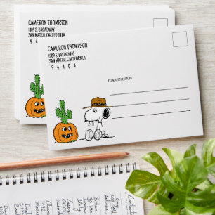 Peanuts   Spike's Desert Halloween Envelope