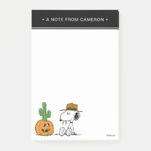 Peanuts   Spike's Desert Halloween Post-it Notes