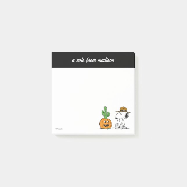 Peanuts | Spike's Desert Halloween Post-it Notes (Front)