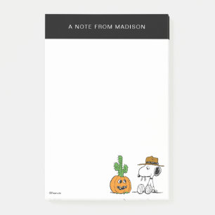Peanuts   Spike's Desert Halloween Post-it Notes