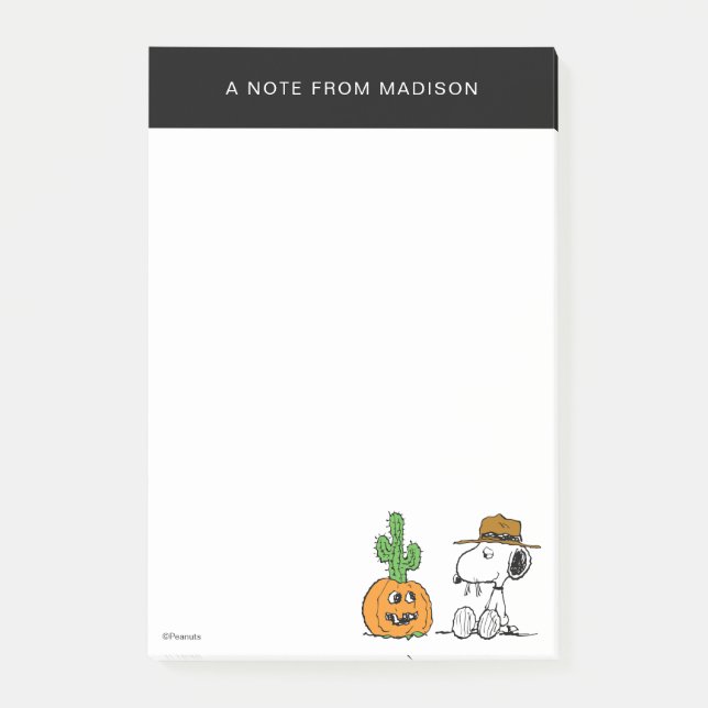 Peanuts | Spike's Desert Halloween Post-it Notes (Front)