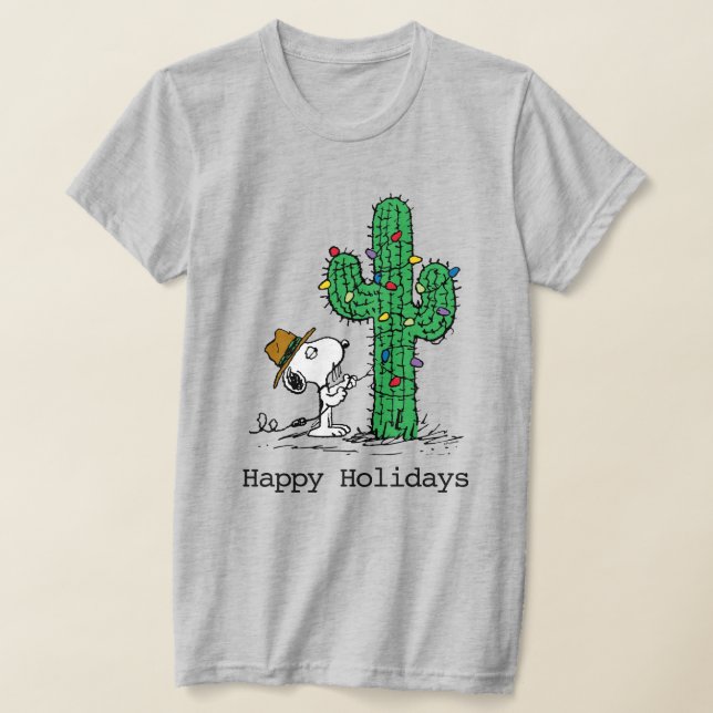 Peanuts | Spike's Holiday Cactus T-Shirt (Laydown)