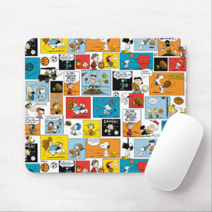 Peanuts Sports Pattern Mouse Pad