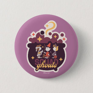 Peanuts Squad Ghouls Cauldron Halloween 6 Cm Round Badge