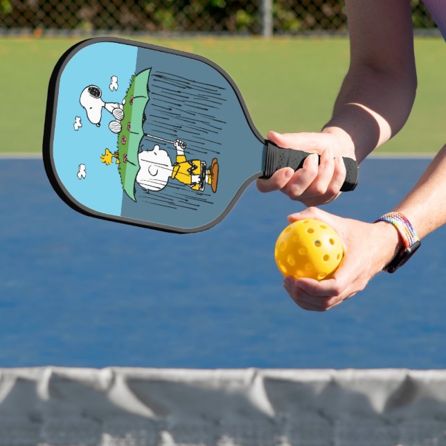 Peanuts | Sunny Day Rainy Day Half & Half Pickleball Paddle (Insitu)