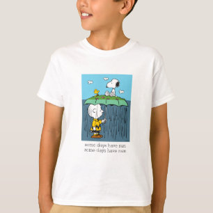 Peanuts Sunny Day Rainy Day Half & Half T-Shirt