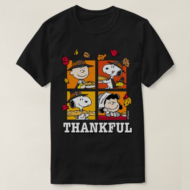 Peanuts Thankful  T-Shirt (Design Front)