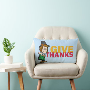 Peanuts Thanksgiving Peppermint Patty Lumbar Cushion