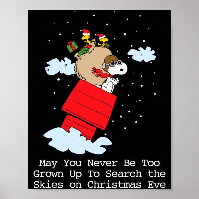 Peanuts The Flying Ace At Christmas  Poster (Front)