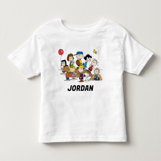 Peanuts | The Gang | Add Your Name Toddler T-Shirt (Front)