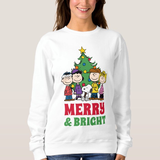 Peanuts | The Gang Around the Christmas Tree Sweatshirt (Front)
