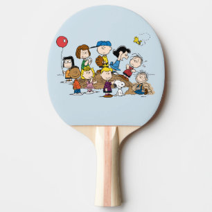 Peanuts   The Gang at the Pitcher's Mound Ping Pong Paddle
