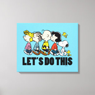 Peanuts The Gang Canvas Print