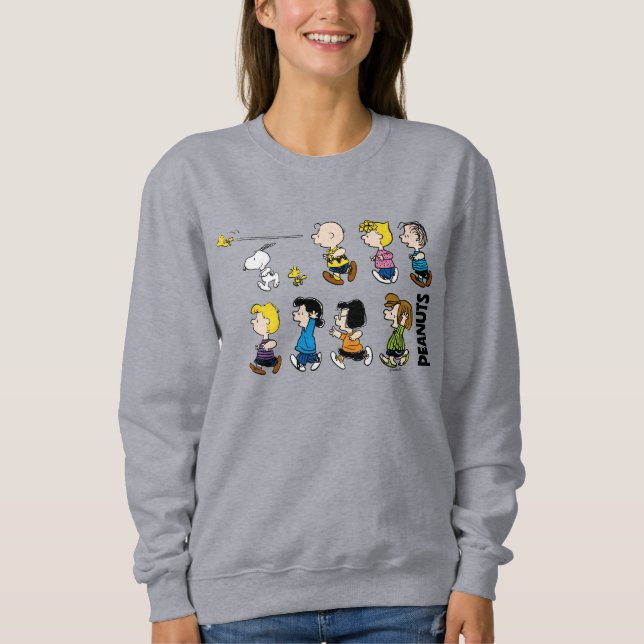 Peanuts | The Gang Moving Forward Sweatshirt (Front)