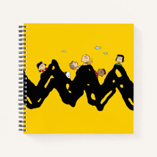 Peanuts   The Gang on the Zig Zag Notebook