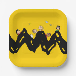 Peanuts   The Gang on the Zig Zag Paper Plate