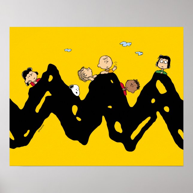 Peanuts | The Gang on the Zig Zag Poster (Front)