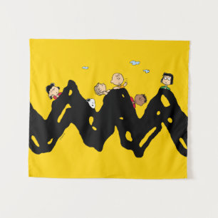 Peanuts   The Gang on the Zig Zag Tapestry