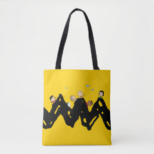 Peanuts The Gang on the Zig Zag Tote Bag