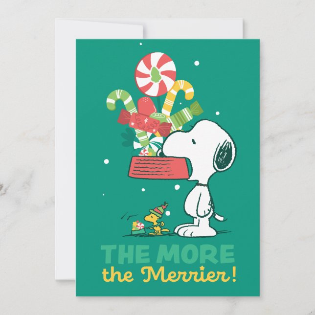 Peanuts | The More The Merrier Holiday Card (Front)