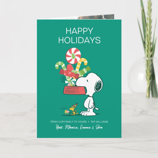 Peanuts | The More The Merrier Holiday Card (Front)