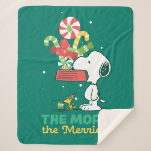 Peanuts   The More The Merrier Sherpa Blanket