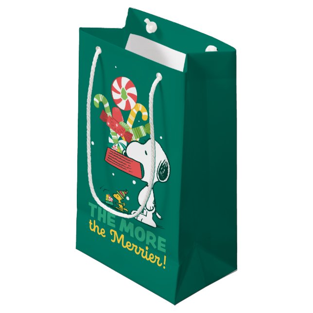 Peanuts | The More The Merrier Small Gift Bag (Front Angled)