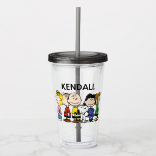 Peanuts   The Peanuts Gang   Add Your Name Acrylic Tumbler