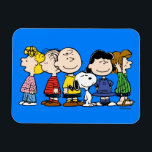 Peanuts | The Peanuts Gang Together Magnet<br><div class="desc">This design features Charles M. Schulz's popular comic strip gang from the loveable Peanuts series.</div>
