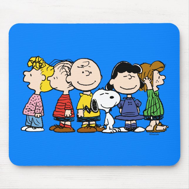 Peanuts | The Peanuts Gang Together Mouse Pad (Front)