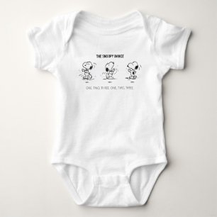 Peanuts   The Snoopy Dance Baby Bodysuit